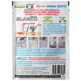 Blancodent Fluorfreie Zahnpasta aus Pulver und natürlichem Mundwasser, professionelle und alkalinisierende Zahnpasta für weiße Zähne und gesundes Zahnfleisch, 6 Beutel