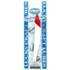 Lucky Craft (2) Lucky Craft Japan Saltwater Series ESG 5/8 Oz 125F 5" Jerkbaits Red Head New