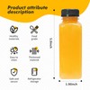 MANSHU 10 OZ Plastic Juice Bottles, Reusable Bulk Beverage Containers,