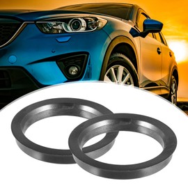 X AUTOHAUX 72.6mm to 58.1mm Universal Car Hub Centric Rings Black - 4 Pcs