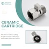 Shower Valve, Aomasi Brass Construction Water Flow Restrictor Universal Handheld