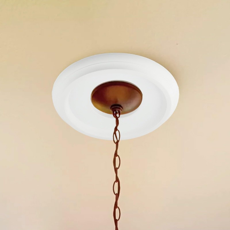 Ceiling Medallion 10cm Inner Hole 3cm Thickness, Waterproof Decorative Plate