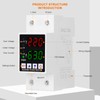Dual Display Adjustable Voltage Protector Intelligent Over-voltage Under-voltage Over-current Protect