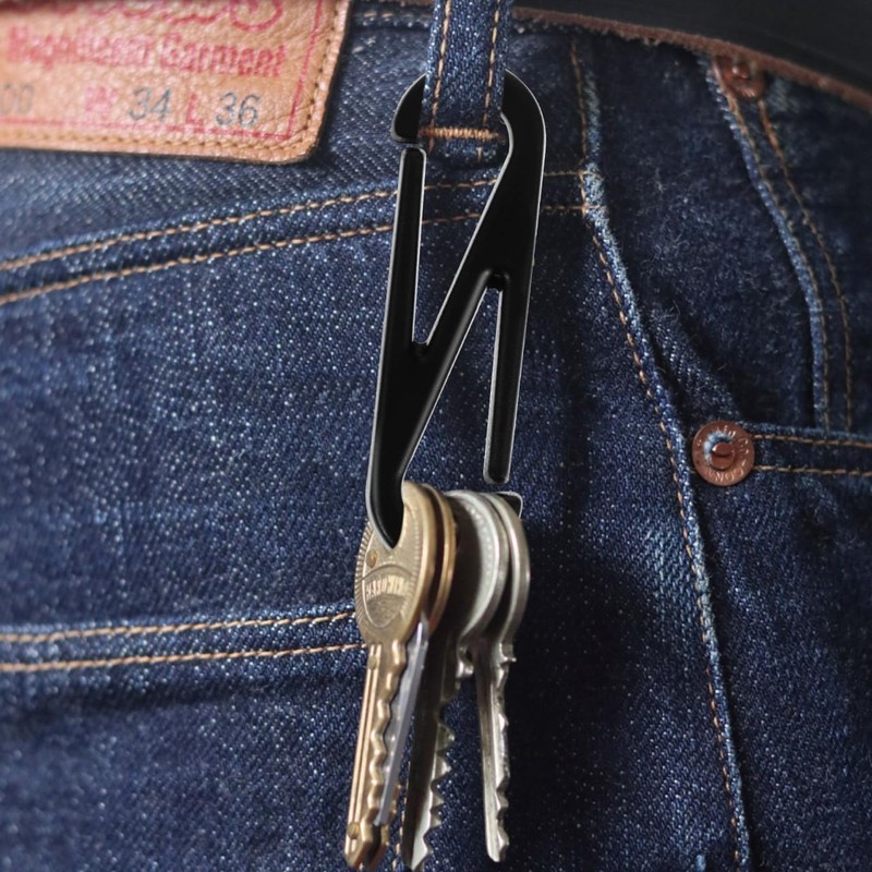 Operitacx 100pcs Plastic Hooks, Figure 8 Snap Clips, Gutter Key