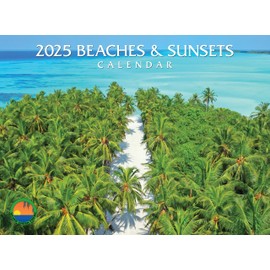 2025 Beaches & Sunsets Wall Calendar
