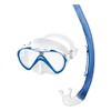 Zoggs Unisex-Youth Combo Reef Explorer Snorkel and Mask Set, Blue/White/Clear,