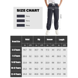 Resinta 3 Pack Boys' Stretch School Jogger Pants Pull-On Twill Uniform Pants Stretch Chino Fabric with Elastic Waist for Kids