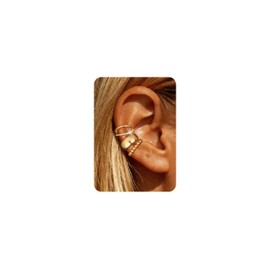 Statement Non-Piercing Ear Cuff for Earrings for Women Trendy Adjustable Clip-On Cartilage Earrings Trendy Layered Fashion Jewelry Gifts Christmas Stocking Stuffers