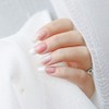 20pcs White Lace Starry Sky Nail Foil Decal Sheet Aluminum