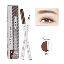 FOMIYES 2sets Eyebrow Pencil Fine Sketch Long Lasting Waterproof Liquid Eyebrow Pen 4 Colors 4pcs*2