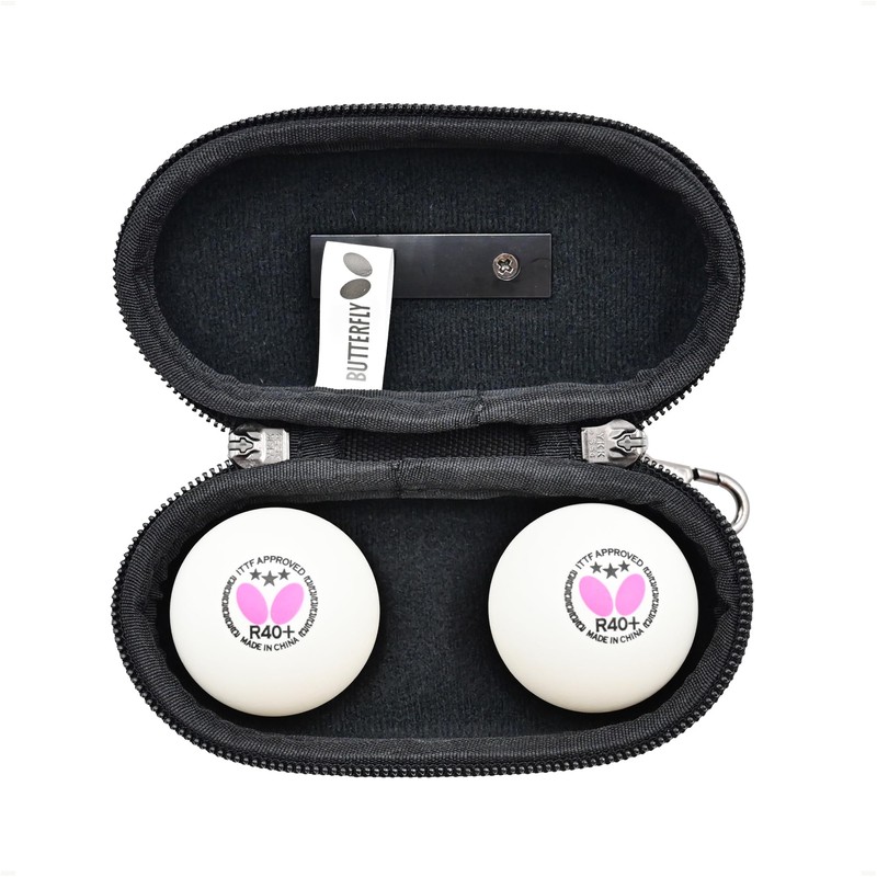 Butterfly Table Tennis Ball Case Hexagon 2 Ball Holder Black