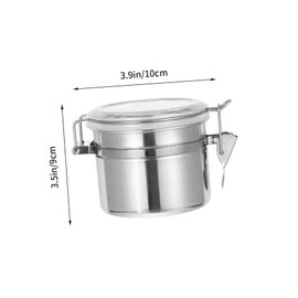minkissy Stainless Steel Eyelash Glue Storage Tank for Beauty Salon Portable Lash Glue Lash Cluster Glue