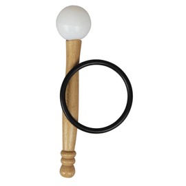 Kisangel Tibetan Singing Bowl Mallet Set with Rubber Ring Lightweight Striker for Meditation Music Therapy for Yoga Creating Harmonious Atmosphere