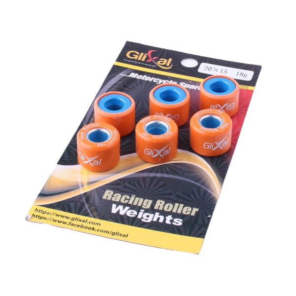 Glixal 20X15mm High Performance Racing Variator Roller Weights Set For
