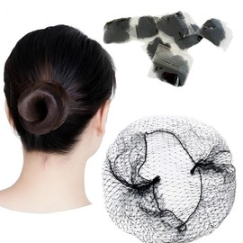 Professional Hair Net (100 Pieces) - Ideal for Interviews, Ballet, Nurses, Flight Attendants Fine Mesh 50cm