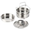 Stackable 3 Tier Stainless Steel Steamer Cooker Pot Set Cook
