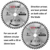 Saxton TCT Circular Wood Saw Blade 165mm x 20mm (16mm