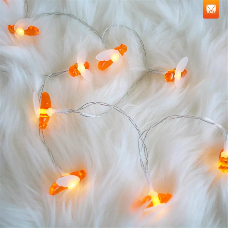 Maíz Serie Foco Luces Led Decorativas Abejas Kawaii 3 Metros