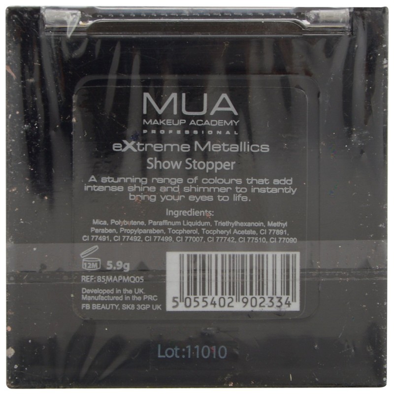 MUA Metallic Lidschatten Quad - Show Stopper