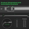 LuminPacific LED Aquarium Light with Remote, IP67 Waterproof Freshwater Planted