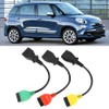 3pcs Connect Cable Ecu Scan Adaptors Connector Fits for Fiat