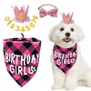 Persoshow Dog Birthday Party Supplies,Dog Birthday Party Hat Bandana with
