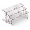 LAINIUTE Acrylic Display Risers, U Shape Transparent Display Stand, Lightweight