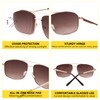 zooxsky Bifocal Reading Sunglasses for Men Women Classic Aviator Bi-focal