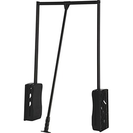 Hafele Pull Down Closet Rod, 26 lbs load capacity (Black powder-coated, 26" - 35 1/16")