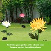 SteadyDoggie Solar Flower Outdoor Waterproof Garden Lights - 3.9"x3.9"x30"- Weatherproof