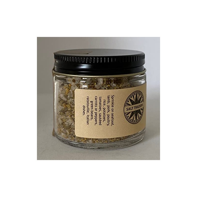 Salt Traders Fennel Thyme Flavor, Gourmet Infused Sea Salt -