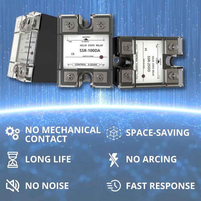 MAKERELE SSR-40DD DC to DC Input 3-32VDC to Output 5-220VDC
