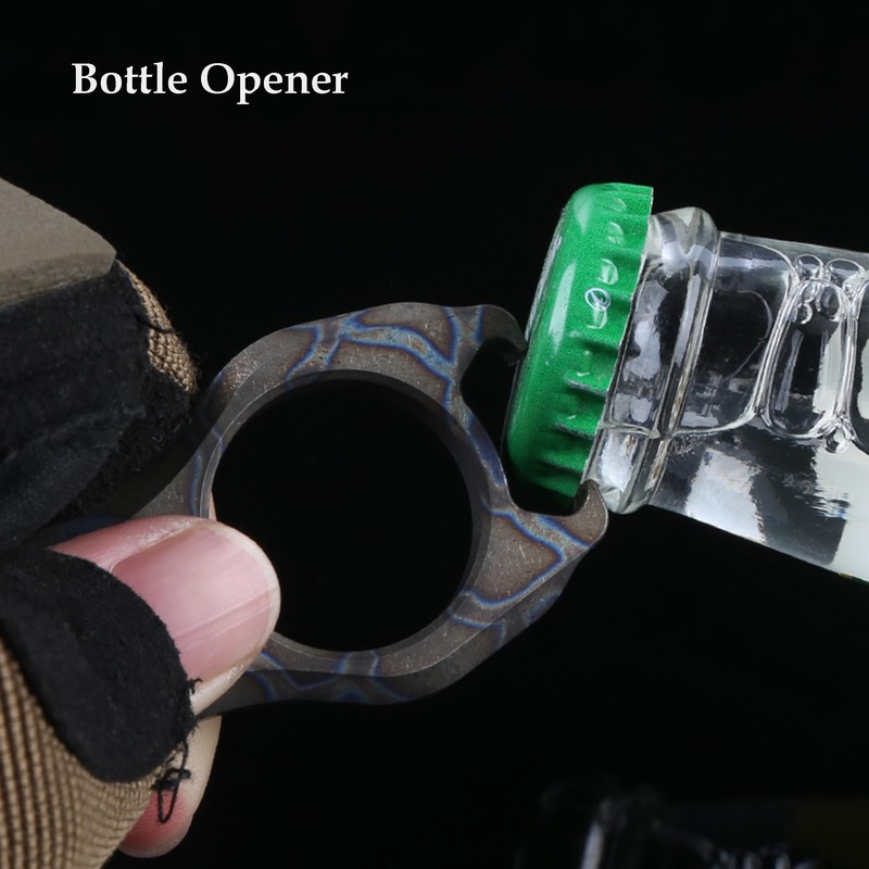 Hamans Titanium EDC Pry Bar Multi Tool Bottle Opener Nail