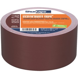 Shurtape PC 618 Performance Grade, Colored Cloth Duct Tape, Excellent Holding Power, 72mm x 55m, Burgundy, 1 Roll (200378)