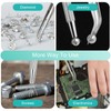Bewudy 3Pcs Piercing Ball Grabber Tool Set, Diamond Tweezers Jewelers