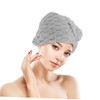 WOONEKY Hair Drying Towel Wrap Women's Soft Absorbent Shower Cap