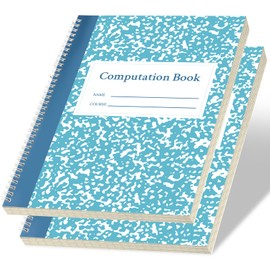 SMAODSGN 2 Pack Computation Notebook 4x4 Quad Ruled Engineering Notebook 11-3/4" x 9-1/4"Architect Graph Paper Notebook for Drawings, Drafting, Planning, Engineering and Technical Applications