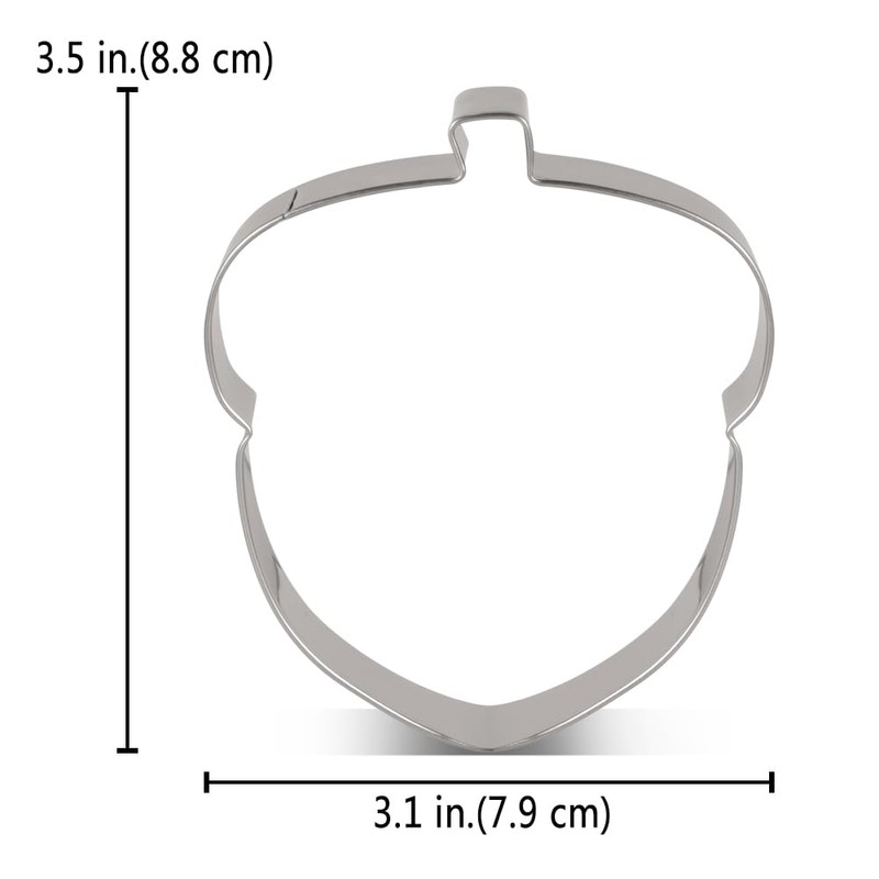 LILIAO Squirrel and Acorn Cookie Cutters for Thanksgiving, Stainless Steel