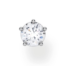 Thomas Sabo Women Single Stud Earring White Stone 925 Sterling Silver