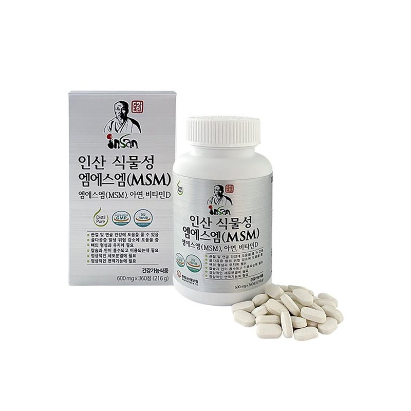 Insan Jukyeom 식물성 엠에스엠(MSM) 무릎 [360정] Plant-based MSM for Knees