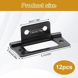 UICCVOKK 12 Pieces Window Hinge Door Hinges for Interior Doors Hinge Fittings Flat Open Window Hinges Mute Bearing Hinges Door Hardware 360 Degree Rotating Furniture Hinges