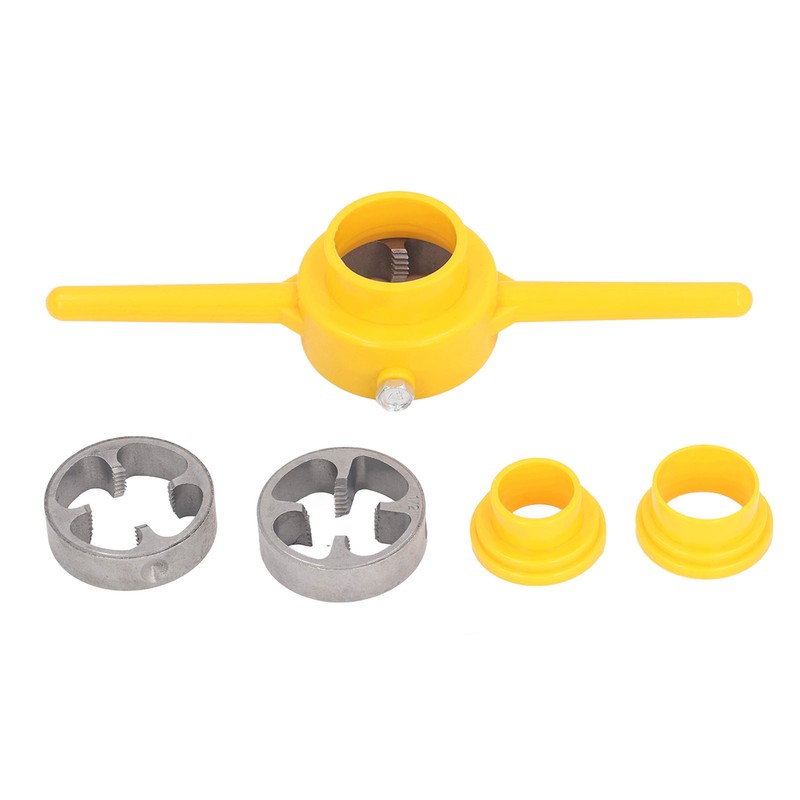6Pcs PVC Pipe Threader Set 1/2 3/4 1in NPT Tap