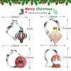 Christmas Ornaments Cookie Cutters, 4PCS Stainless Steel Snow Globe,Round Ornament,Teardrop