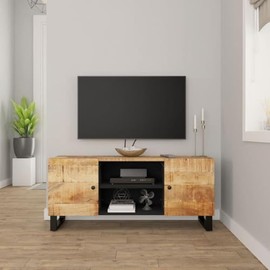 Revera Solid Mango Wood TV Stand 105 x 33 x 46 cm