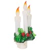 Three Dipped Candles With Holly 7.75 Inch Acrylic Decorative Swivel