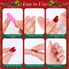 MELLIEX Pack of 72 Christmas Press On Nails Short, Full