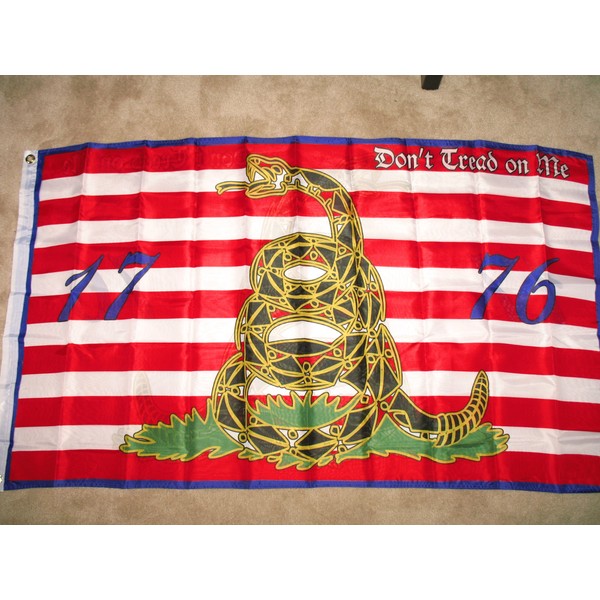 3x5 Gadsden Dont Tread on Me 1776 Flag Tea Party