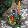 Hungry Bunny Resin Sculpture | Home Garden Peter Rabbit Statue