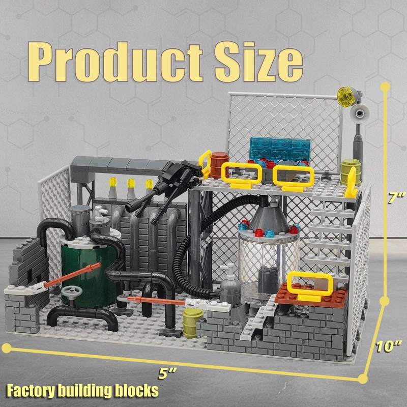 ALEYOOTECHE Building Blocks Military Base Set – City Factory Lab