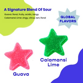Better Sour Guava Calamnsi Lime Gummy Stars Candy - 10 Pouch Set
